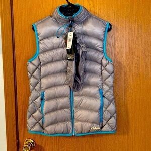 NWT Cabelas XPG Medium extreme performance gear down blend goose gray vest